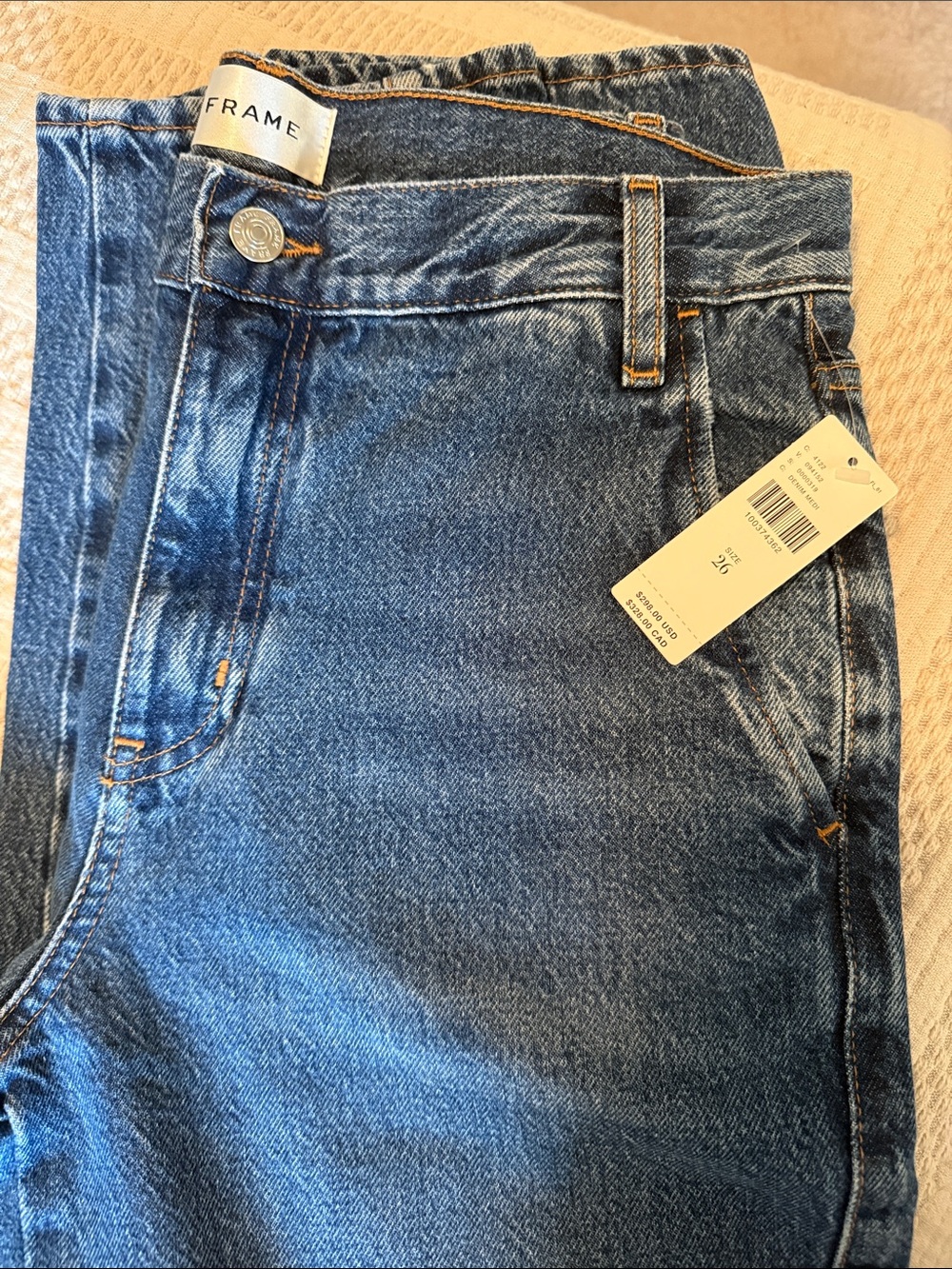 FRAME The Candle Trouser Mid-Rise Tapered Jeans NWT